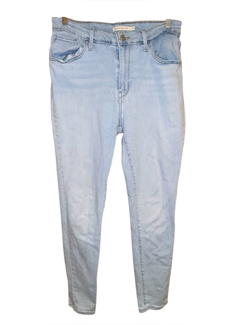Levi’s 721 High Rise‎ Skinny Jeans Women’s Size 31 Light Wash Stretch Denim